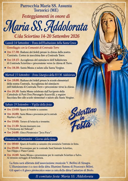 Festeggiamenti in onore di Maria SS. Addolorata