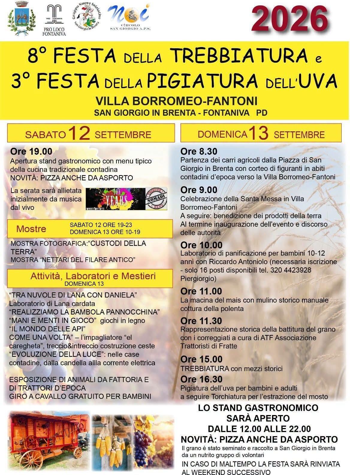 Festa della Trebbiatura e Festa della Pigiatura dell'Uva