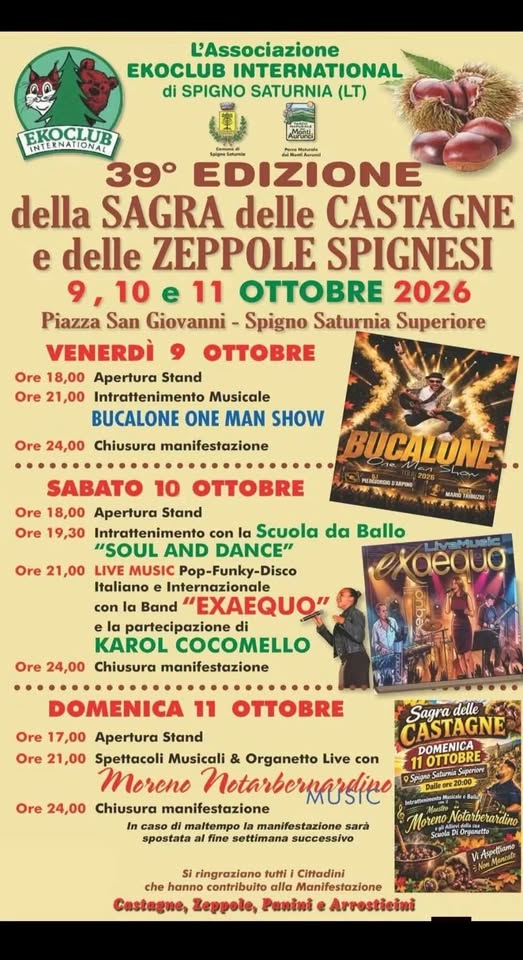 Sagra delle Castagne e Zeppole Spignesi