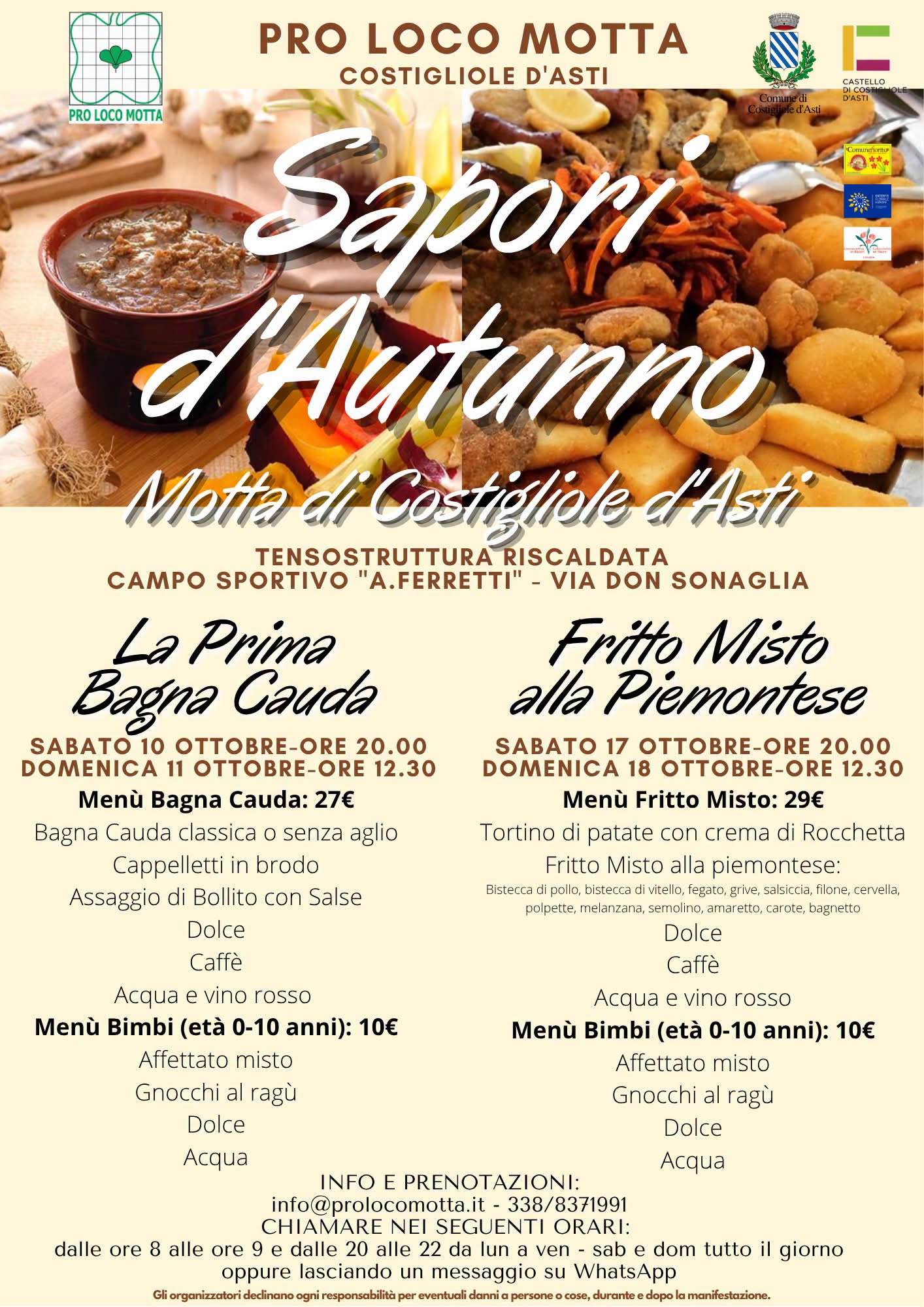 Sapori d'Autunno in Costigliole d'Asti