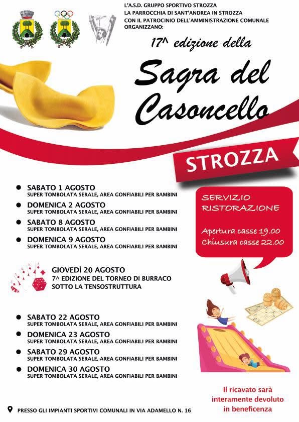 Sagra del Casoncello in Strozza (BG)