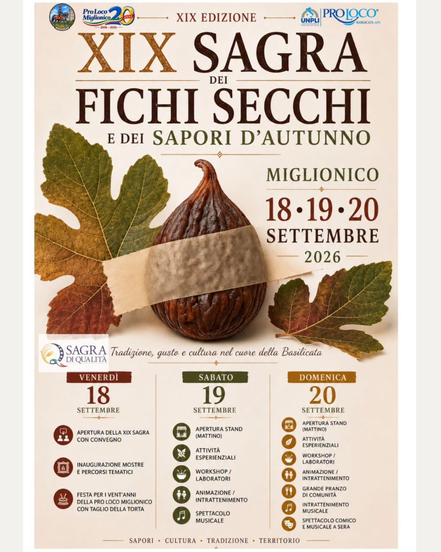 XIX Sagra dei Fichi Secchi e dei Sapori d'Autunno di Miglionico