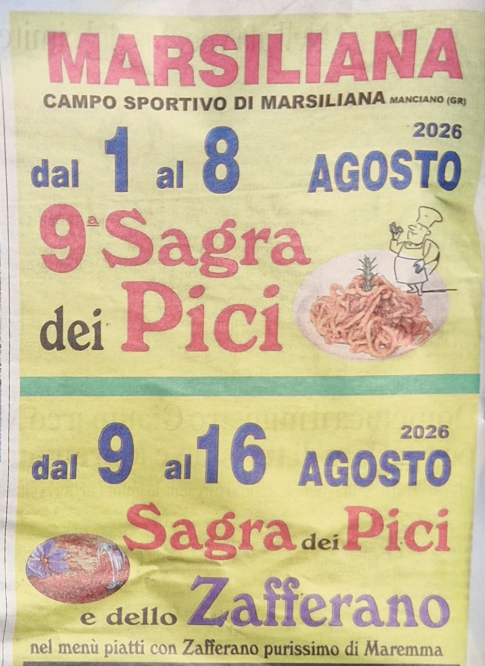 Sagra dei Pici e dello Zafferano
