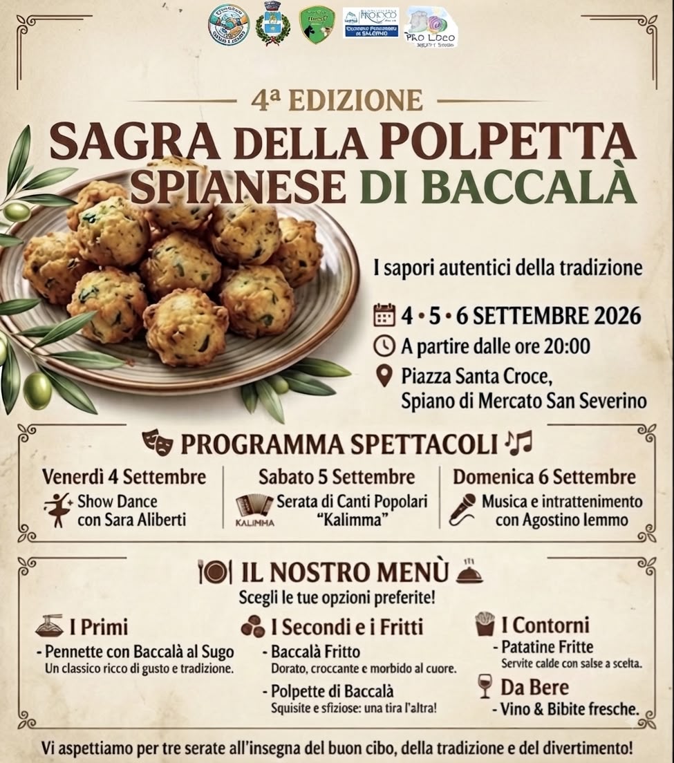 Sagra della Polpetta Spianese di Baccalà