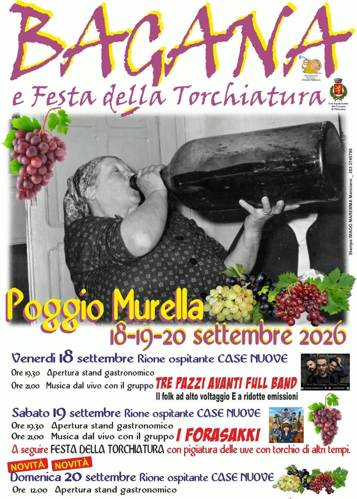 Bagana e Festa della Torchiatura