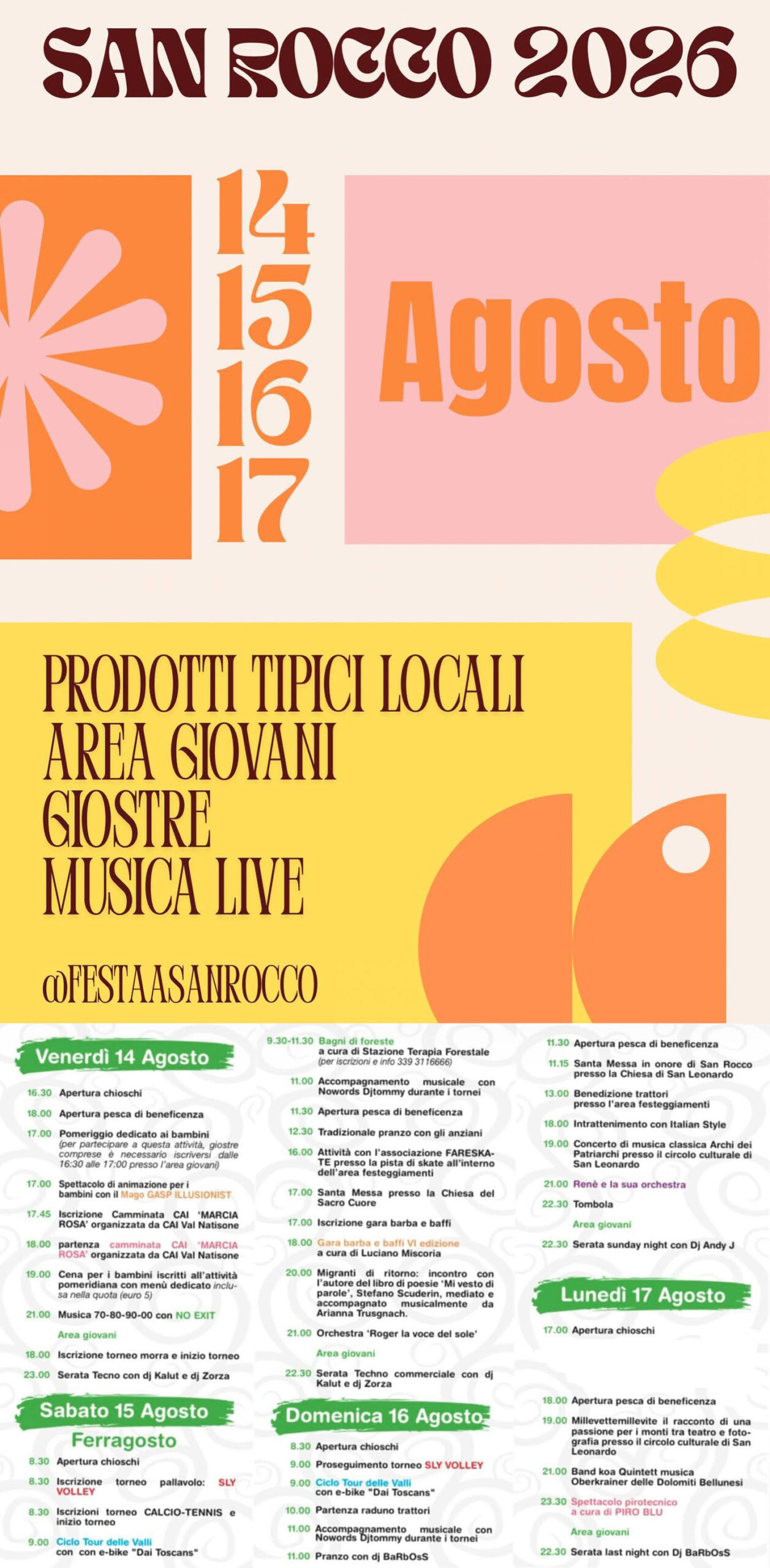 Festeggiamenti di San Rocco 2026