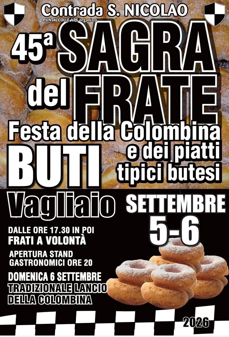 Sagra del Frate - Festa della Colombina e dei piatti tipici butesi