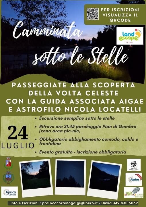 Camminata sotto le stelle