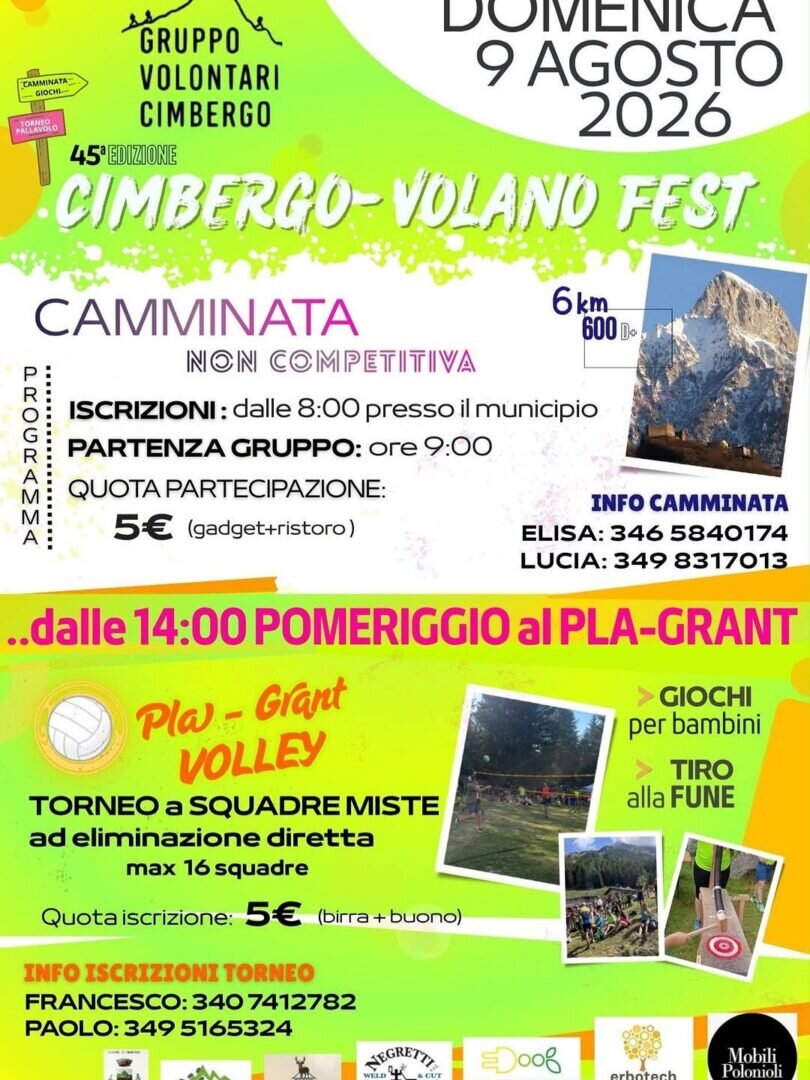 Cimbergo-Volano Fest
