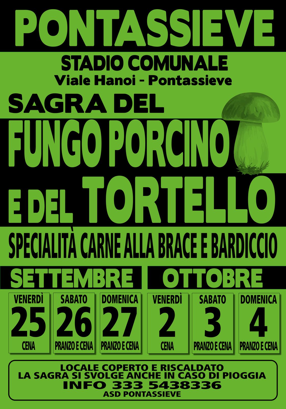 Sagra del Fungo Porcino e del Tortello in Pontassieve (FI)