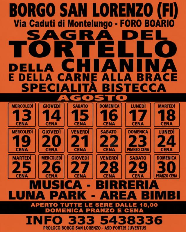La Sagra del Tortello, della Chianina e della Carne alla Brace