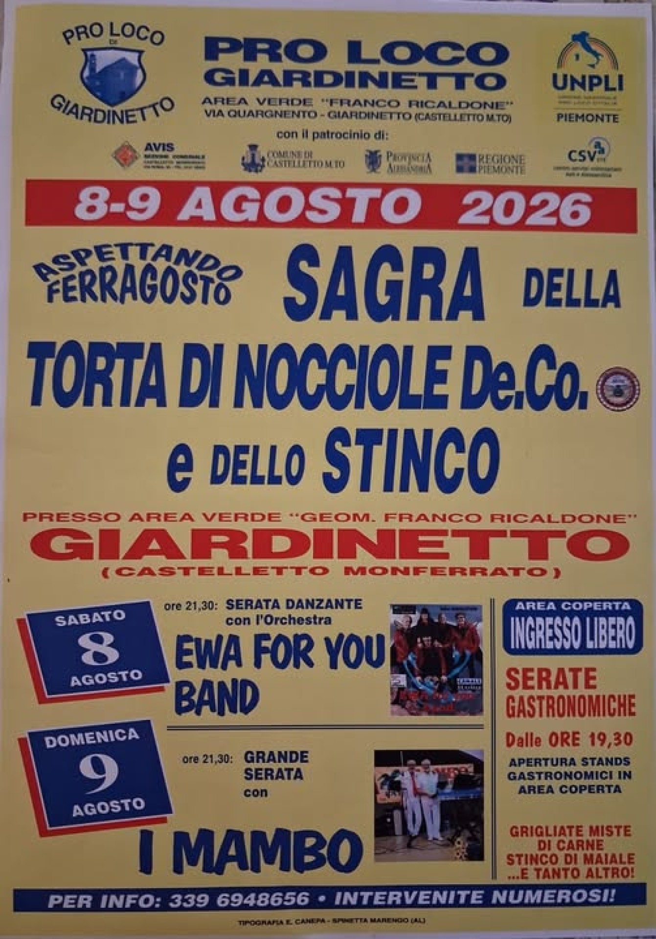 Sagra della Torta di Nocciole e dello Stinco