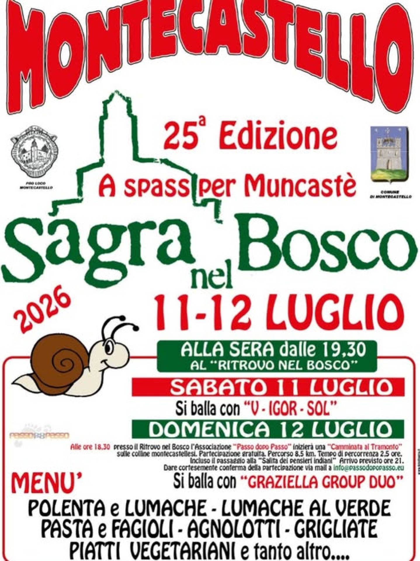 A spass per Muncastè - Sagra nel Bosco