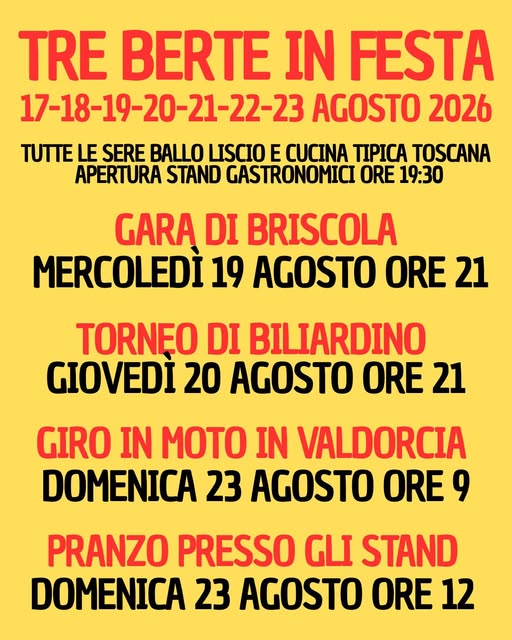 Tre Berte in Festa