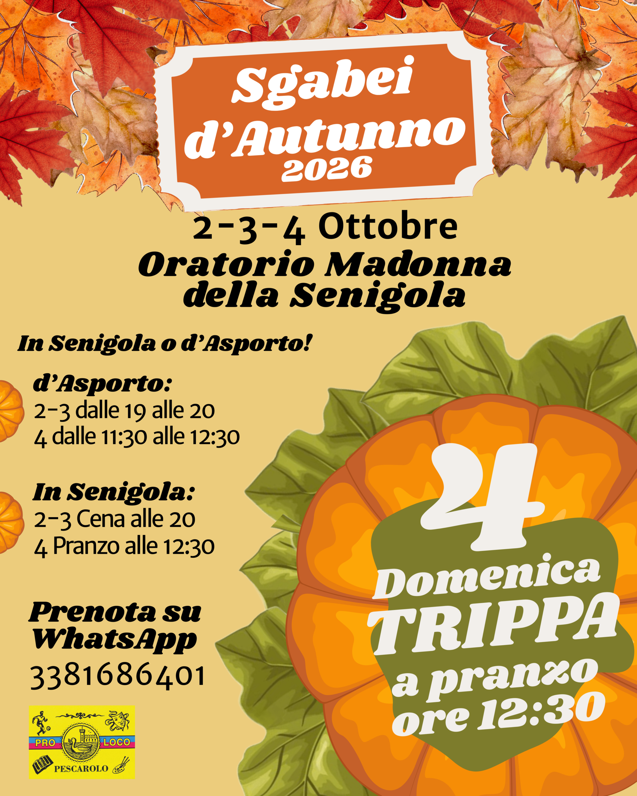Sgabei d'Autunno in Pescarolo ed Uniti