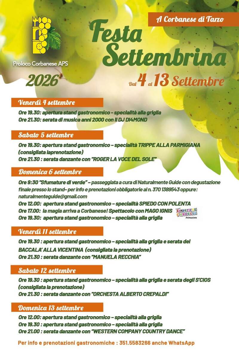 Festa Settembrina 2026