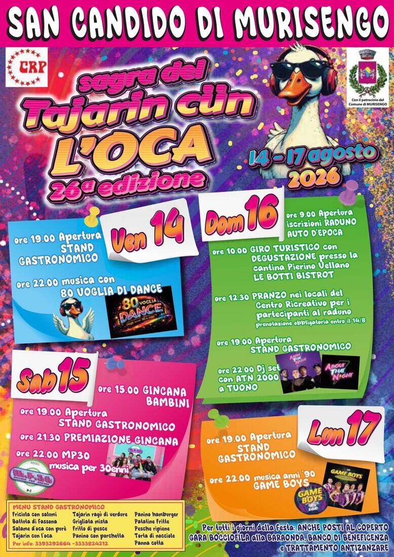 Sagra del Tajarin cun l'Oca