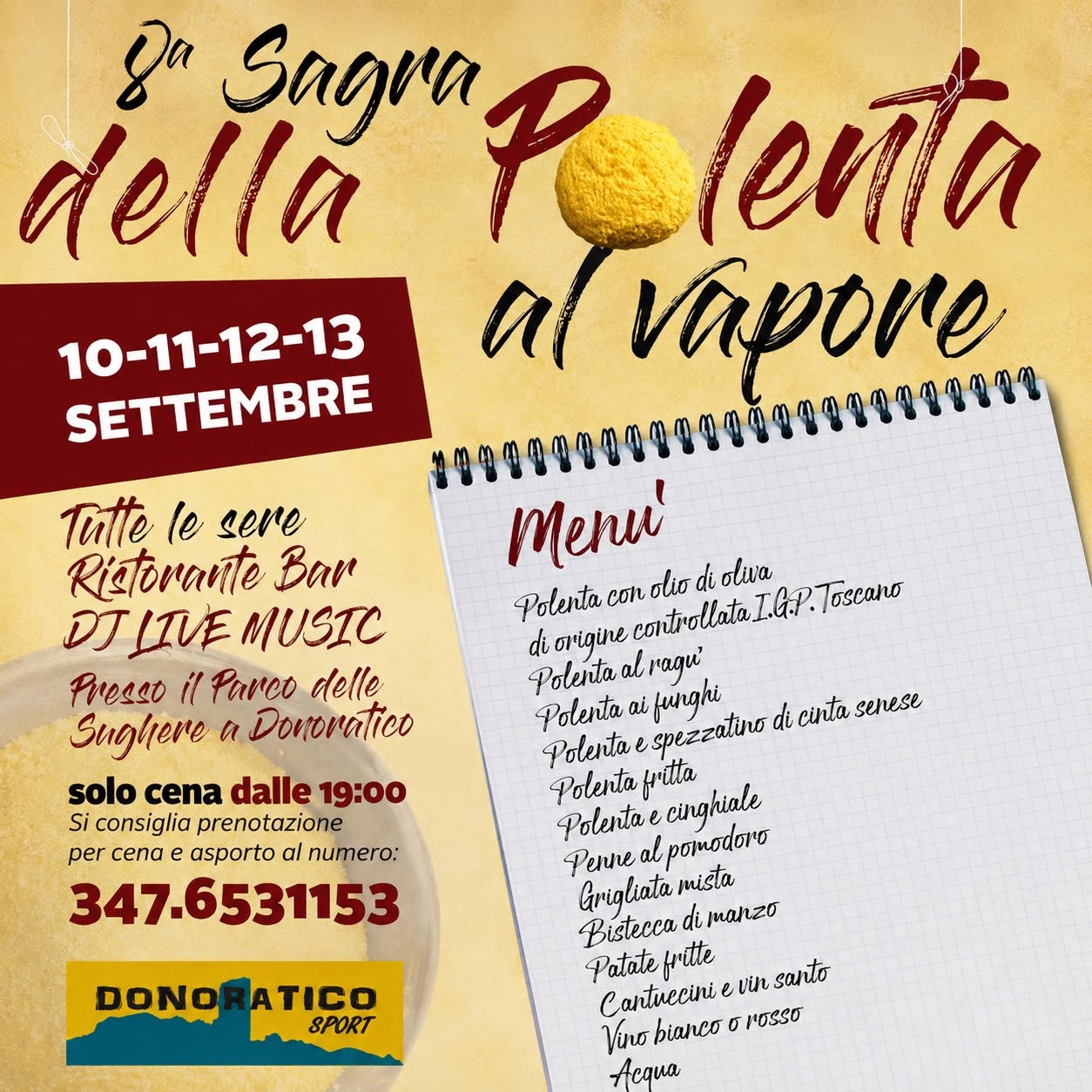 Sagra della Polenta al vapore