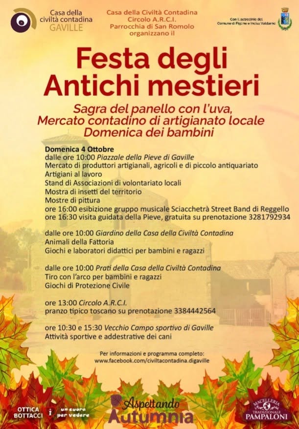 Festa degli Antichi Mestieri and Sagra del Panello con l'Uva