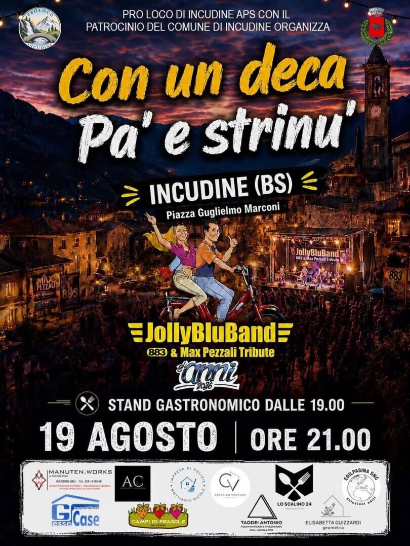 Con un deca: pà e strinù