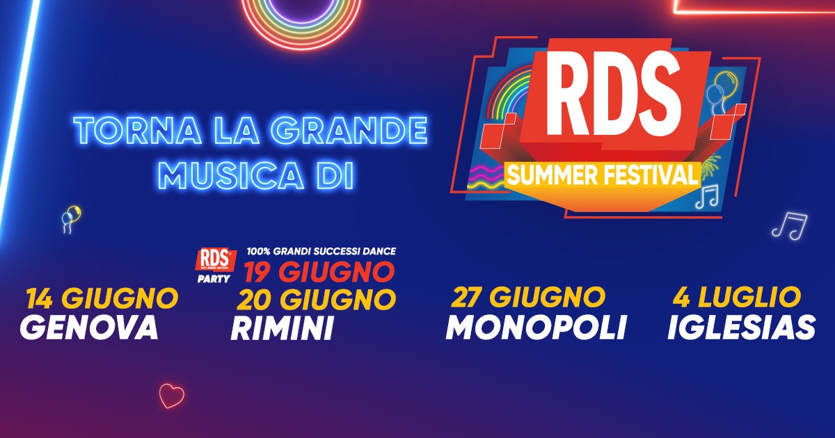 Locandina: RDS Summer Festival 2026